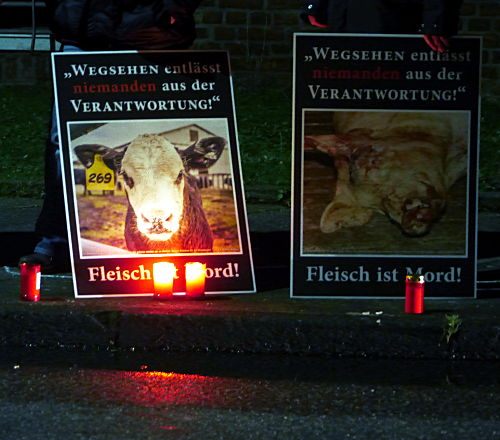 © www.mutbuergerdokus.de: 3. Mahnwache vor dem Schlachthof Viersen