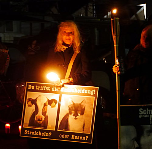 © www.mutbuergerdokus.de: 3. Mahnwache vor dem Schlachthof Viersen