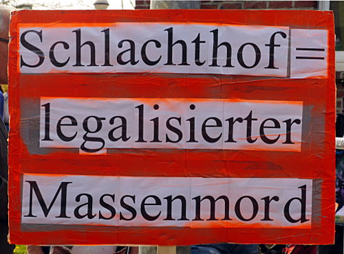 © www.mutbuergerdokus.de: 4. Mahnwache vor dem Schlachthof Viersen