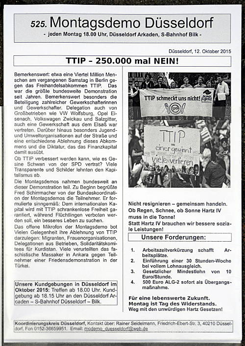 © www.mutbuergerdokus.de: Bundesweite Montagsdemo Düsseldorf © www.mutbuergerdokus.de: Bundesweite Montagsdemo Düsseldorf