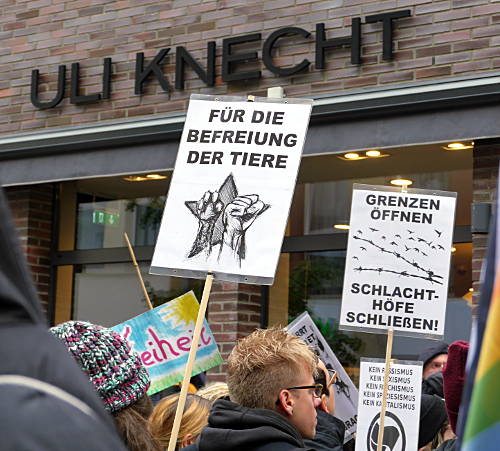 © www.mutbuergerdokus.de: Tierrechtsdemonstration Düsseldorf 2015