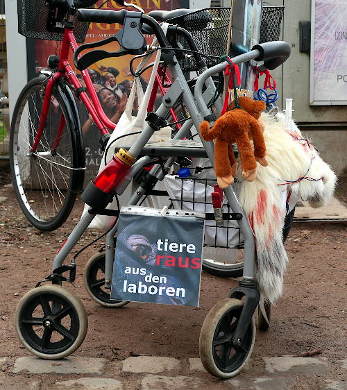 © www.mutbuergerdokus.de: Fackelmahnwache gegen Tierversuche