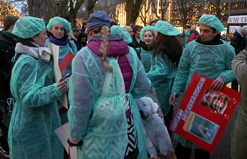 © www.mutbuergerdokus.de: Fackelmahnwache gegen Tierversuche