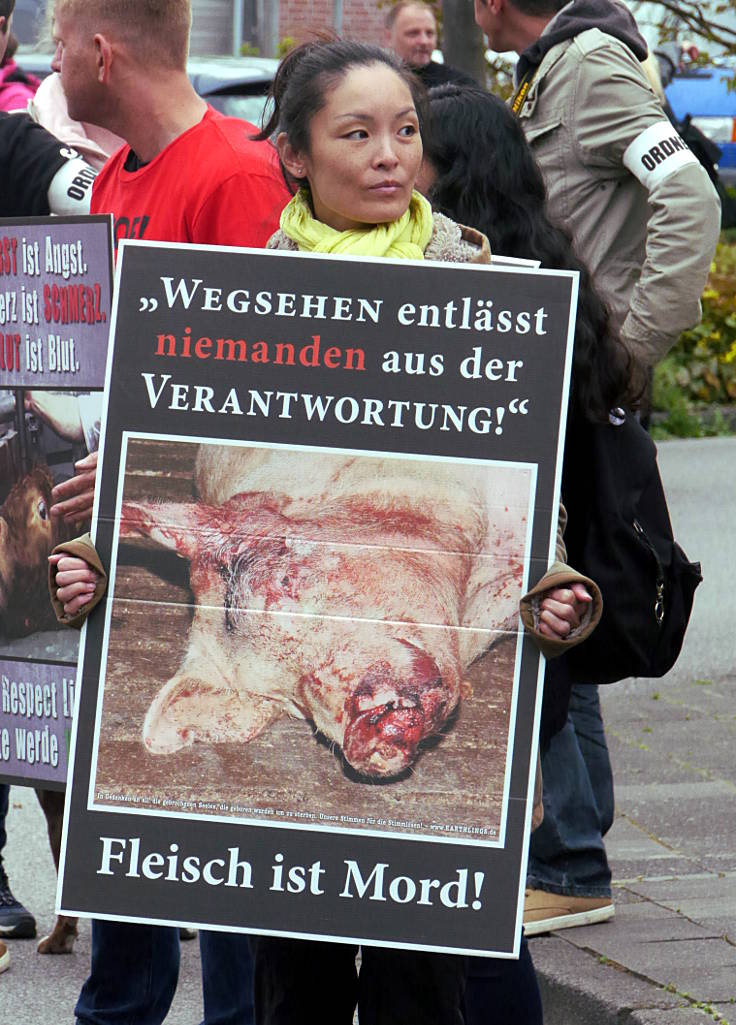 © www.mutbuergerdokus.de: 6. Mahnwache vor dem Schlachthof Viersen