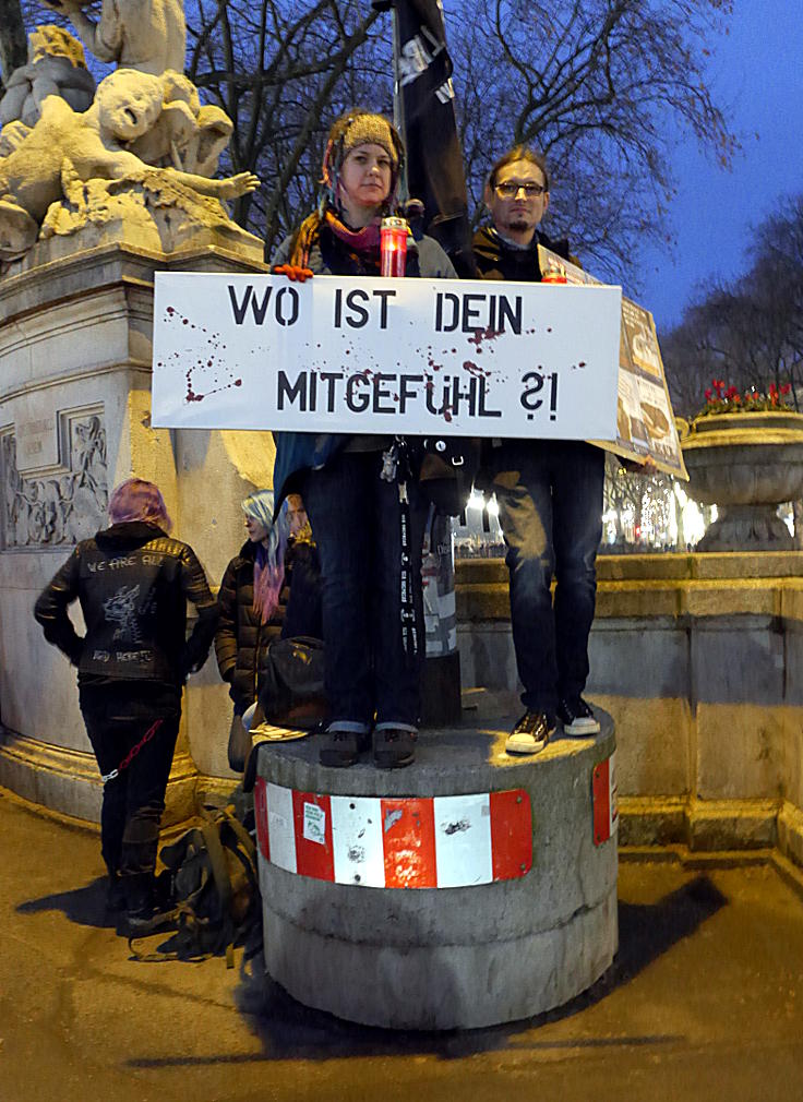 © www.mutbuergerdokus.de: Fackelmahnwache gegen Tierversuche
