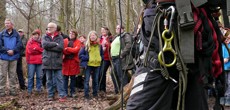 © www.mutbuergerdokus.de: Waldführung durch den Hambacher Forst