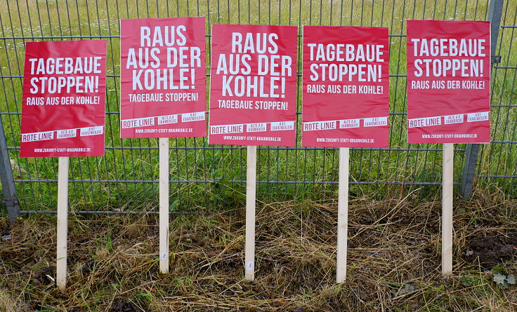 © www.mutbuergerdokus.de: Aktion zur Tour de France: 'Stoppt Braunkohle'