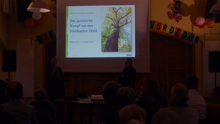 © www.mutbuergerdokus.de: BUND-Vortrag: 'Der juristische Kampf um den Hambacher Wald'