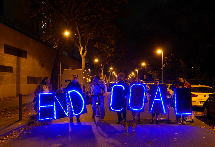 © www.mutbuergerdokus.de: #endcoal Laufdemo: 'Vom Bauwagen der Demokratie zum Kohleausstieg'