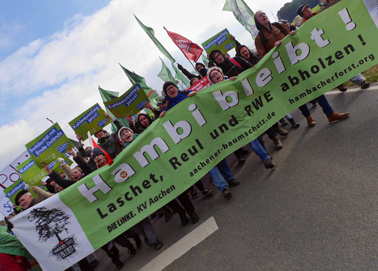 © www.mutbuergerdokus.de: 'Ende Gelände': Solidaritäts-Demonstration, Bagger- und Gleis-Besetzung