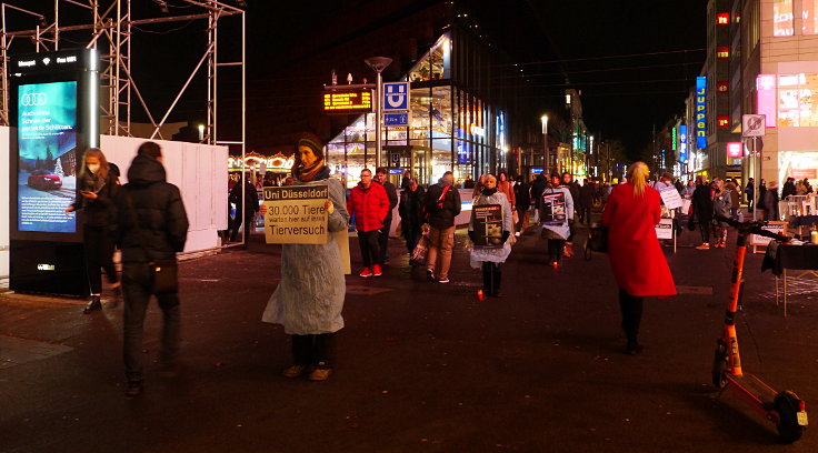 © www.mutbuergerdokus.de: Ärzte gegen Tierversuche Düsseldorf: 'Silent Line - Stiller Protest gegen Tierversuche'