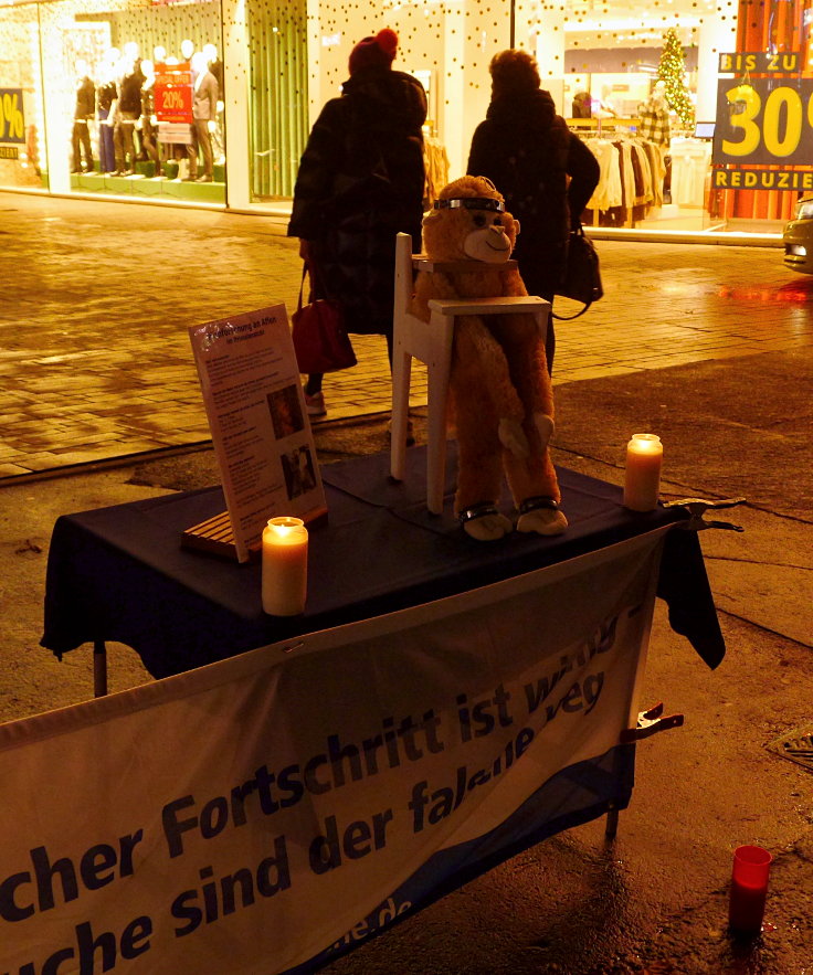 © www.mutbuergerdokus.de: Ärzte gegen Tierversuche Düsseldorf: 'Silent Line - Stiller Protest gegen Tierversuche'