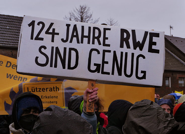 © www.mutbuergerdokus.de: Demonstration 'Auf nach Lützerath! Gegen die Räumung - für Kohleausstieg & Klimagerechtigkeit'