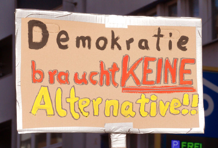 © www.mutbuergerdokus.de: Demo und Kundgebung 'Nie wieder ist jetzt! Für Demokratie und Rechtsstaat!'