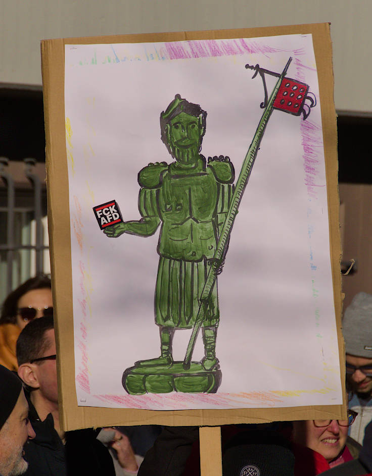 © www.mutbuergerdokus.de: Kundgebung 'Demokratie verteidigen! Aufstehen gegen Rechtsextremismus!'