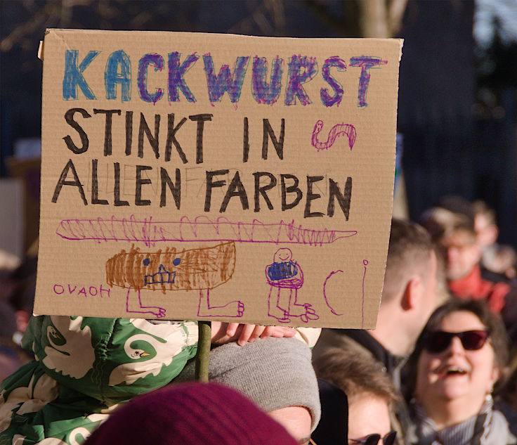 © www.mutbuergerdokus.de: Kundgebung 'Demokratie verteidigen! Aufstehen gegen Rechtsextremismus!'