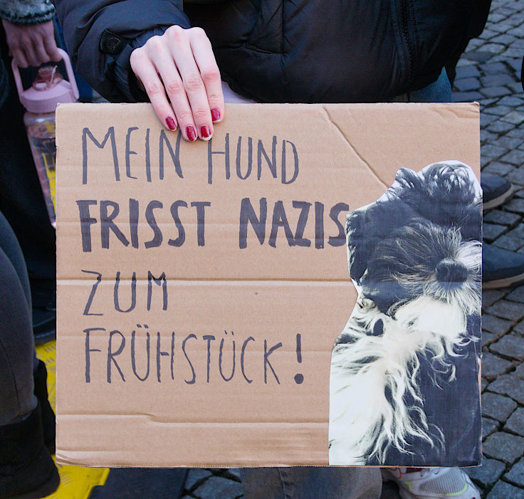 © www.mutbuergerdokus.de: Kundgebung 'Demokratie verteidigen! Aufstehen gegen Rechtsextremismus!'