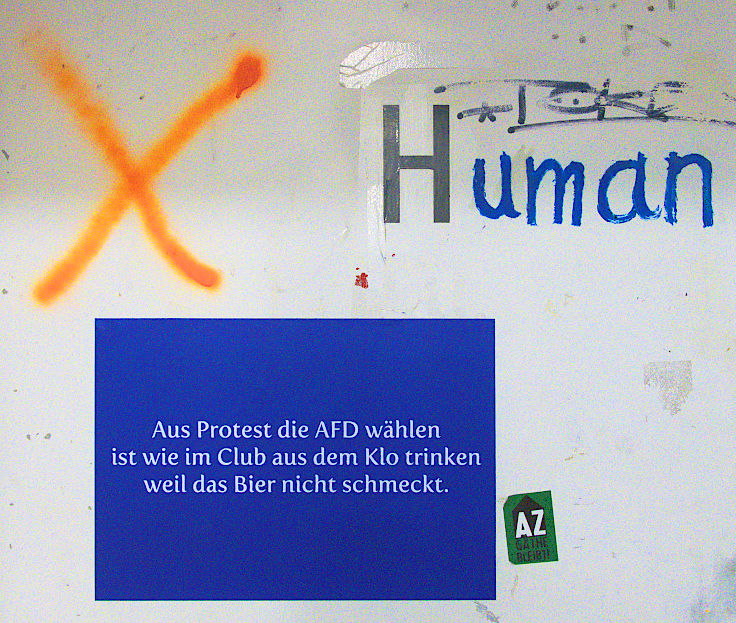 © www.mutbuergerdokus.de: Kunstakademie Düsseldorf: Rundgang 2024 'Statement gegen Rechtsextremismus'