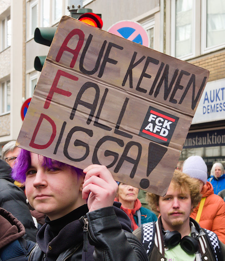 © www.mutbuergerdokus.de: Düsseldorf stellt sich quer: Demonstration 'Gegen die AfD und die Rechtsentwicklung der Gesellschaft'