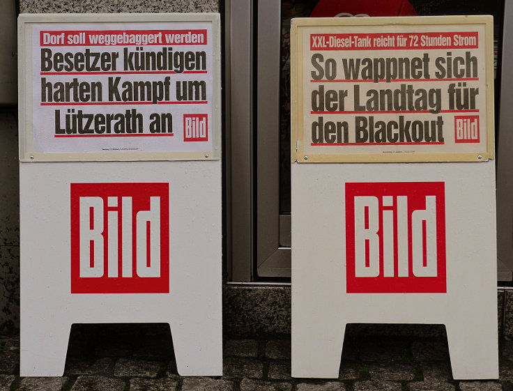 Besetzer in Lützerath vs. Landtag Blackout