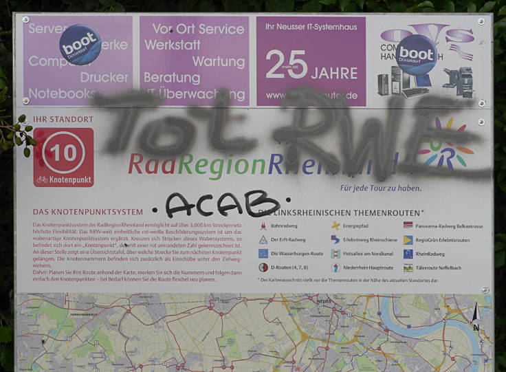 Graffiti: 'Tot RWE'