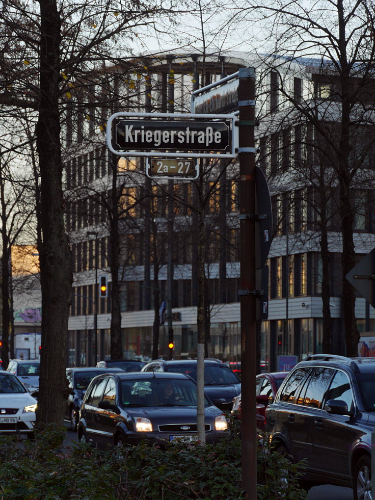 'Kriegerstraße' und 'Rheinmetall AG'