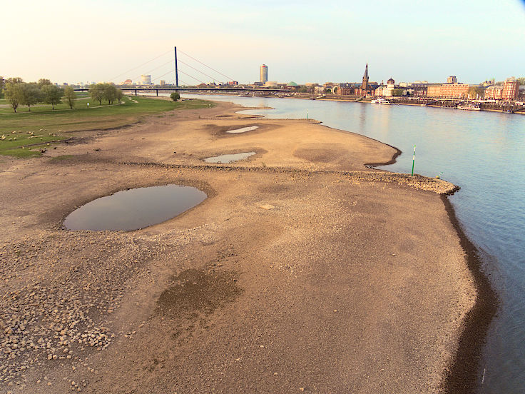 © www.mutbuergerdokus.de: Niedrigwasser am Rhein