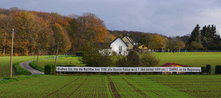 Banner am Osterholz-Wald